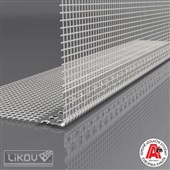 LIKOV LK AL 100 lišta rohová s prolisem s tkaninou VERTEX 100/100mm délka 2,0m